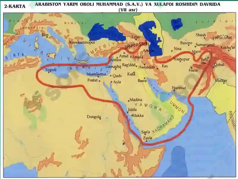 "ARABISTON YARIM OROLI ISLOMGA QADAR(V - VI asrlar)" 7