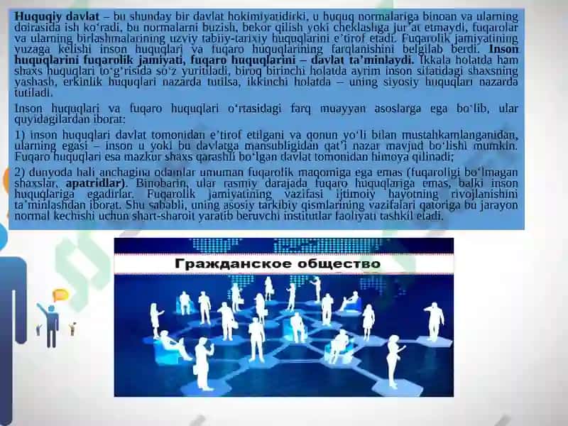 O'zbekistonda demokratik, fuqorolik jamiyati asoslarining shakllanishi, amalga oshirilgan siyosiy islohotlar 7