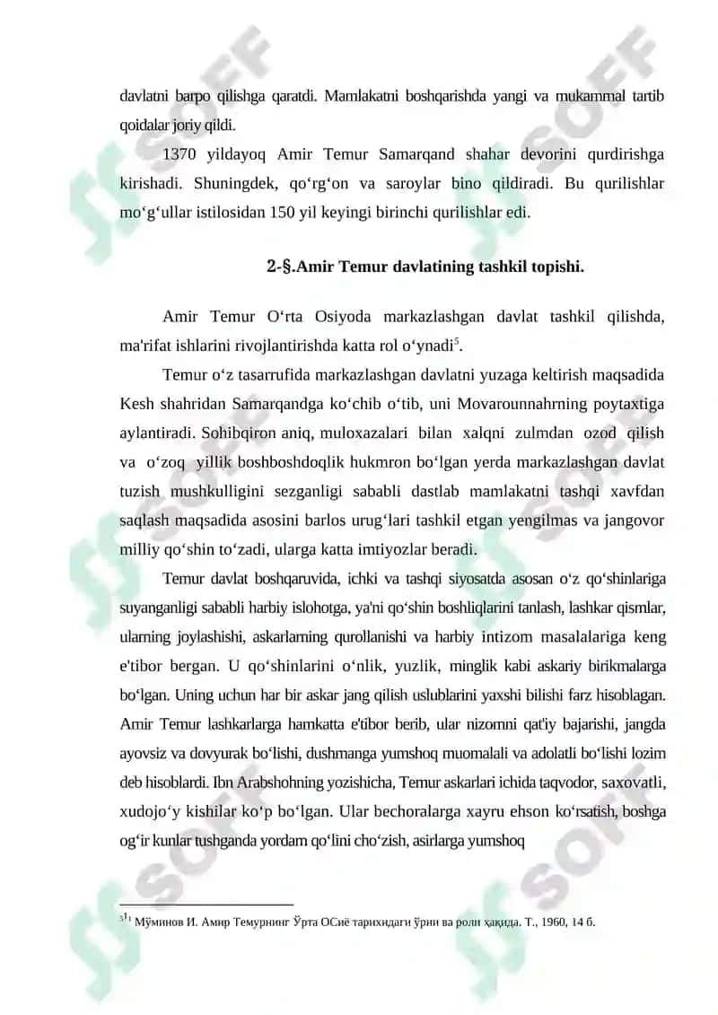 AMIR TEMUR DAVLATINING DAVLATCHILIK TARIXI 7