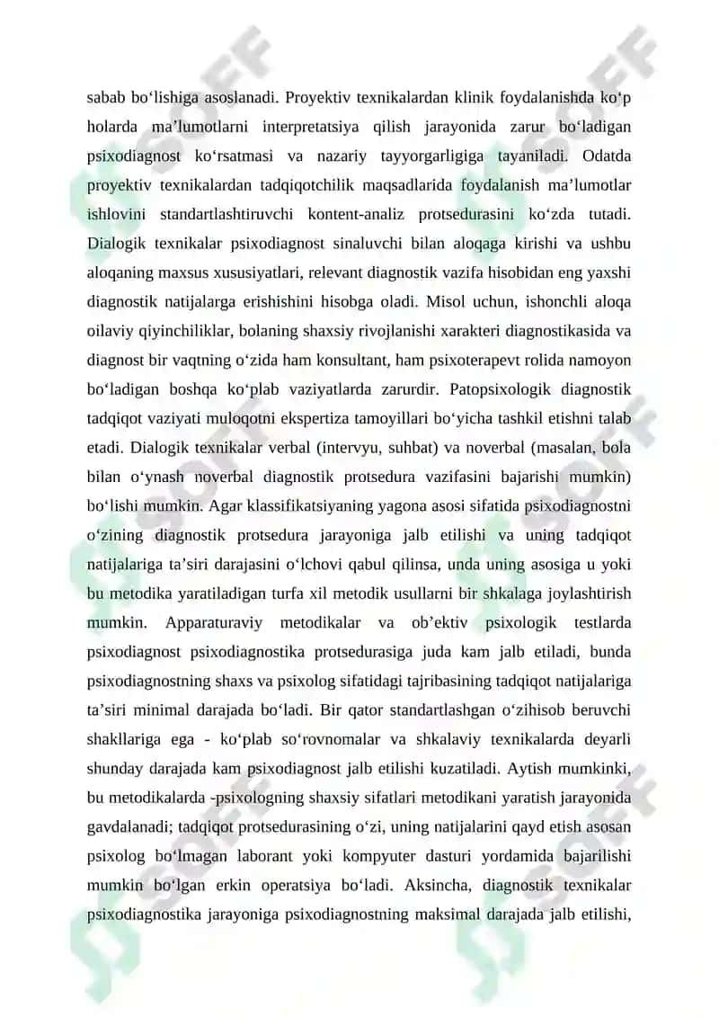Nevrotik holatlarni diyagnostika metodikalari 7