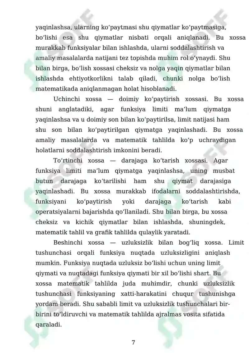 Limit tushunchasi 7