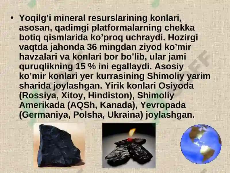Mineral Resurslar va ularning foydali qazilmalari 7