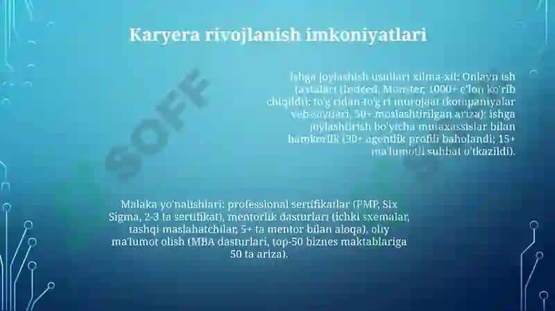 Ishga joylashtirish metodlari 7