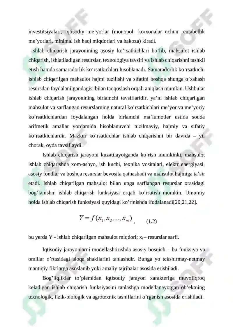 Iqtisodiy jarayonlarni ekonometrik tahlil etishda Excel elektron protsessoridan foydalanish 7