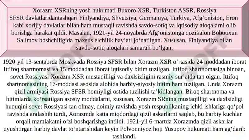 XXSR va BXSRning tashkili 7