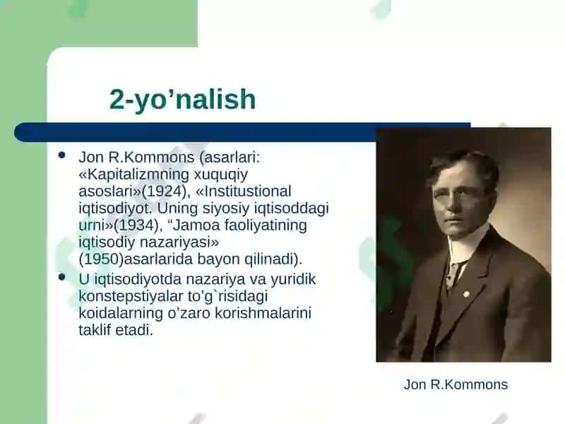 Hozirgi zamon ga’rb iqtisodiyoti va uning asosiy yo’nalishlari 7