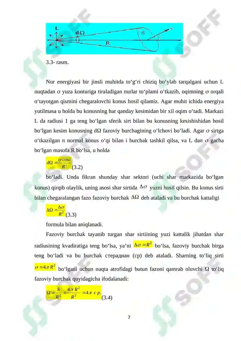 Fotometrik Kattaliklar va Ularning Birliklari 7