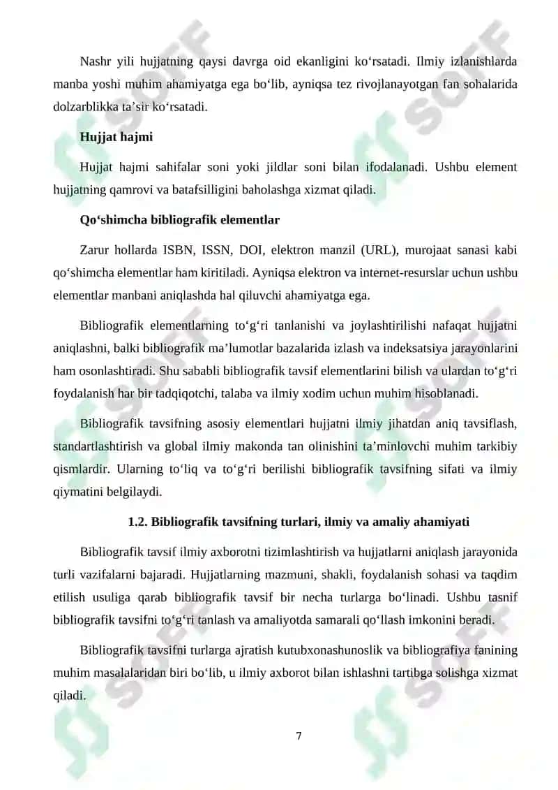 Bibliografik Tavsifning Xalqaro Standartlari 7