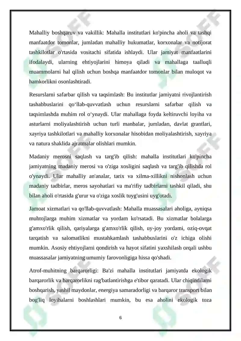 Mahalla institutlarini shakllantirishning ilmiy nazariy asoslari 7