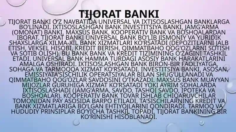Tijoratbanklarining Valyuta Operatsiyalari 7