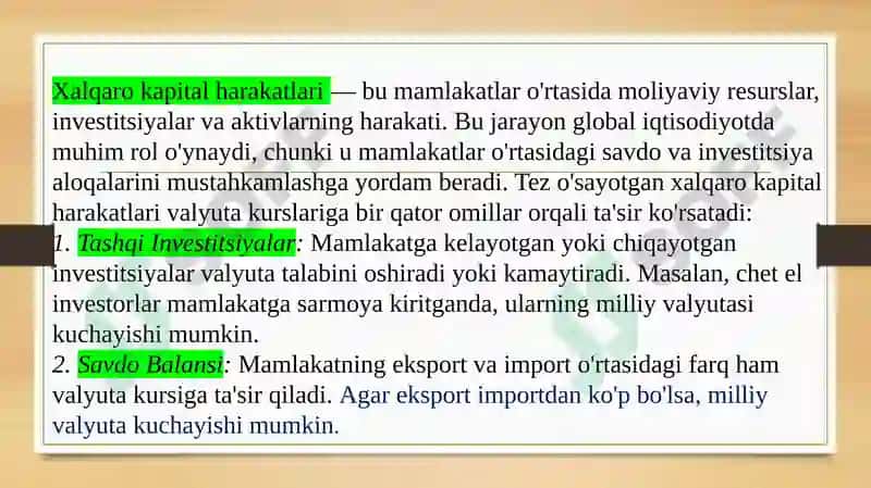 valyuta operatsiyalari prezentatsiya 7