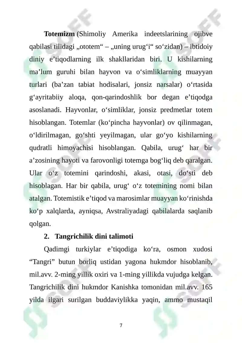 Tangrichilik Dini 7