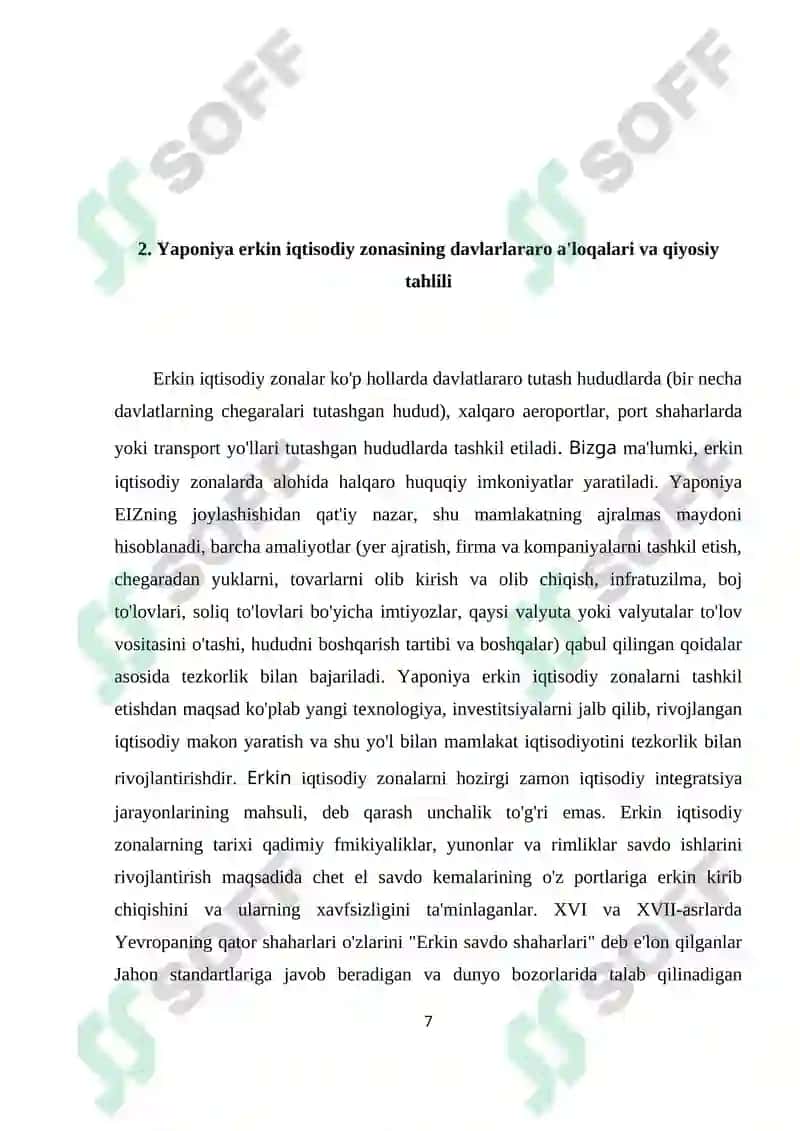 YAPONIYA ERKIN IQTISODIY ZONАSI 7