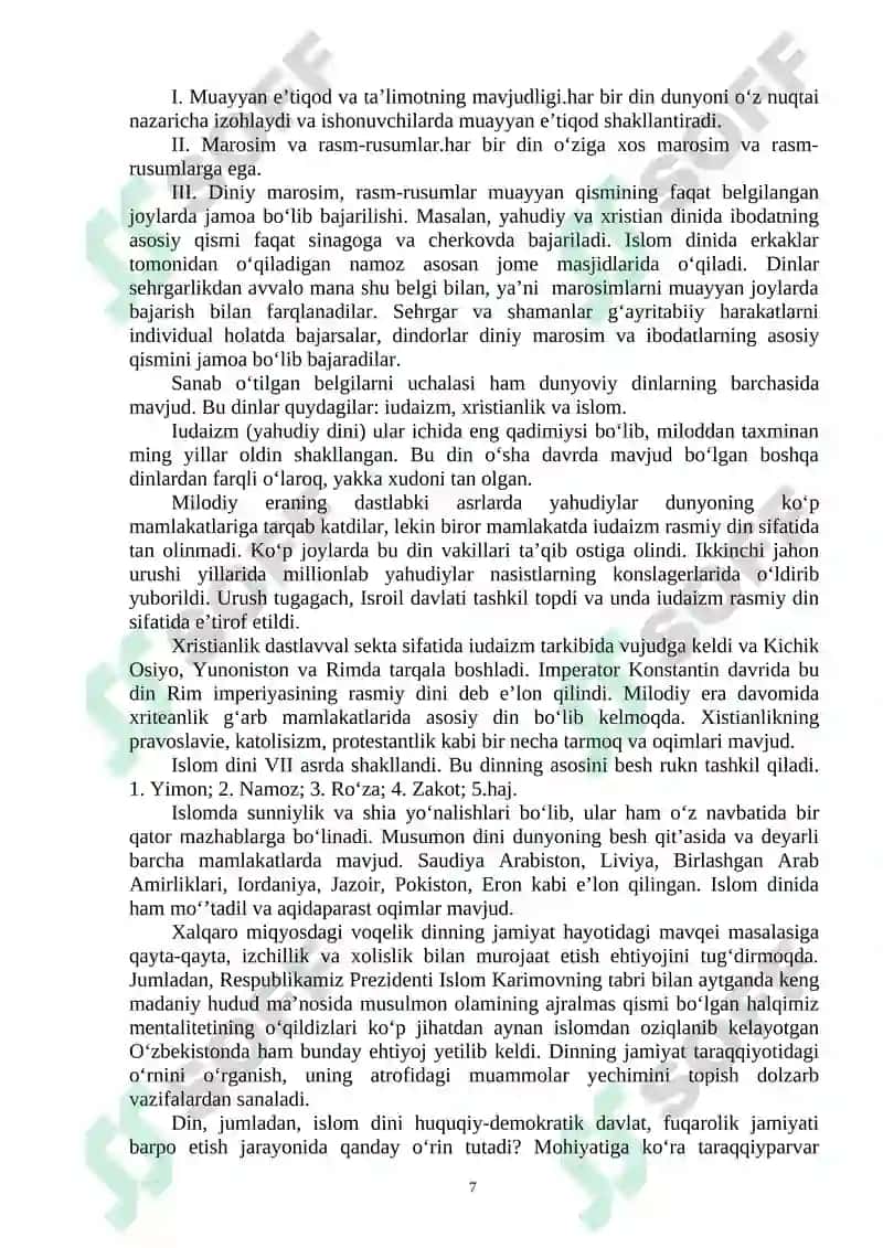 ISPANIYADA DIN MADANIYAT 7