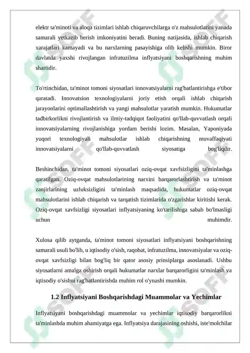 Inflyatsiyani Pasaytirishning Muqobil Strategiyalari 7