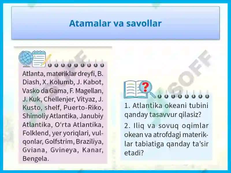 Afrikaning tabiiy geografik o‘lkalari 7