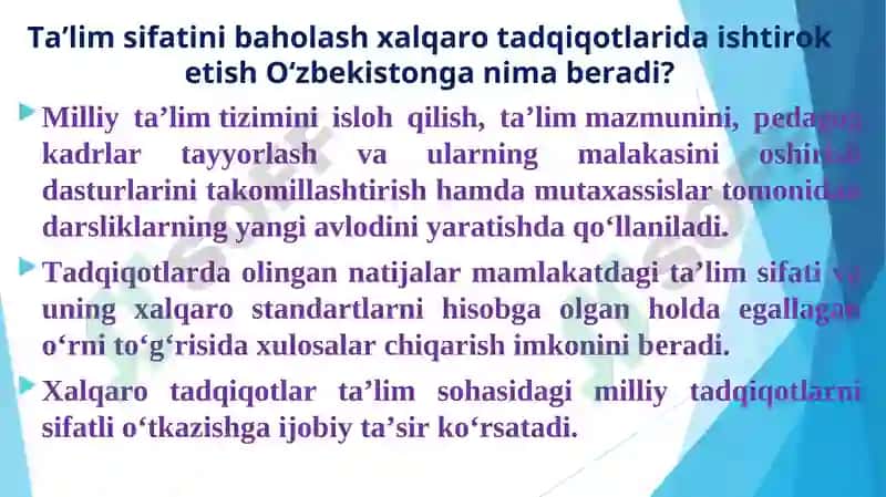 Xalqaro Baholash Dasturi 7
