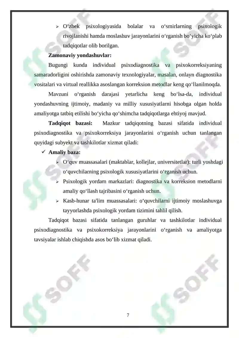 Individual pisixadiagnostika pisxakarekksiyaning axamiyati 7