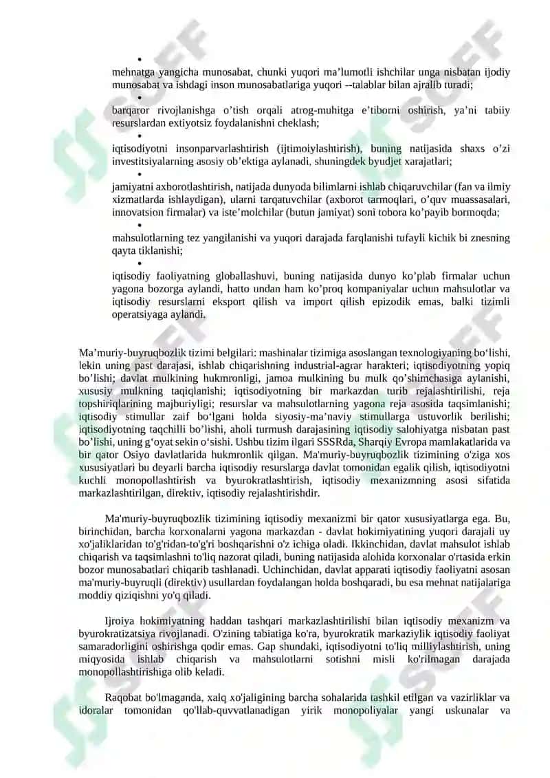 Ijtimoiy-iqtisodiy tizimlar va ularning modellari 7