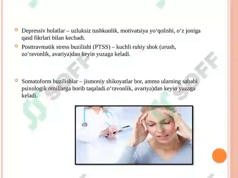 Psixogen kasalliklar epidemiologiyasi 7