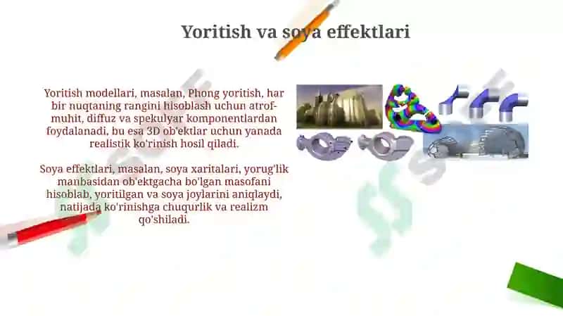 Kompyuter grafikasi va tasvirni qayta ishlash 7