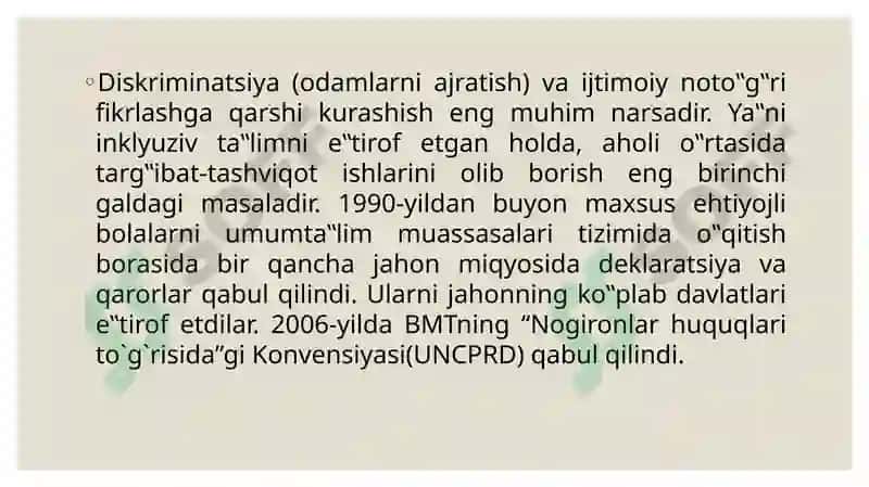 Inklyuziv ta’limda pedagogik yondashuv usullari 7