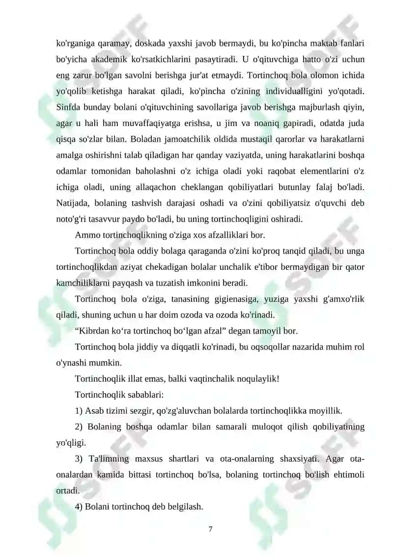 IMKONIYATI CHEKLANGAN BOLALARGA KORREKSION YORDAMNI TASHKIL ETISH VA ULARNING HUQUQIY, PEDAGOGIK ASPEKTLARI 7