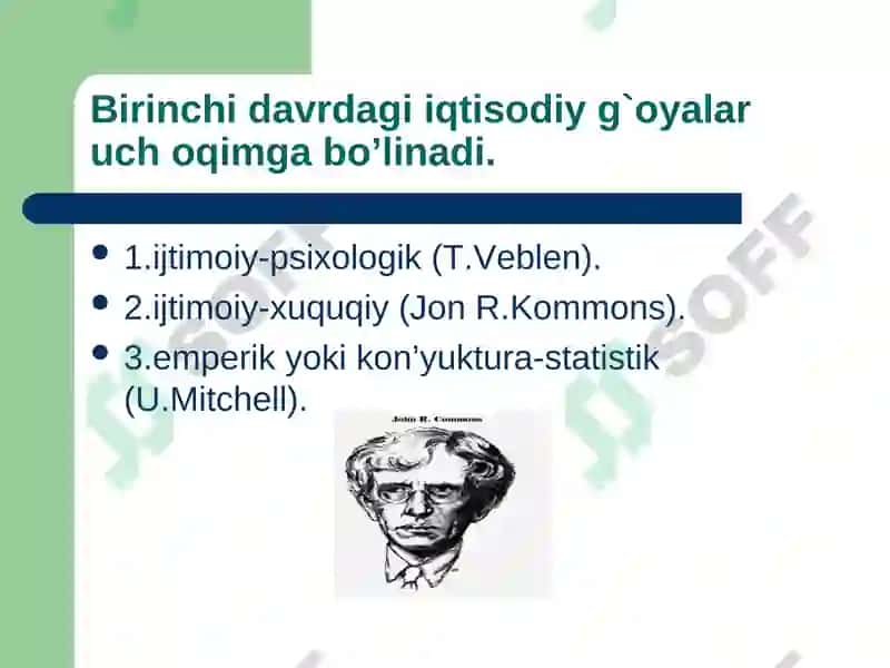 Hozirgi zamon iqtisodiy qarashlari evolyutsiyasi 7