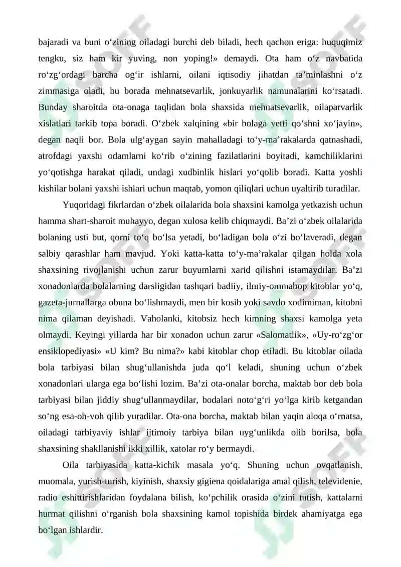 Oilada tejamkorlik fazilatlari 7