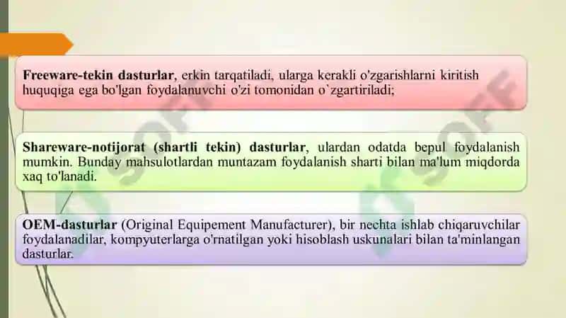 DASTURIY TA’MINOT VA UNING RIVOJLANISH TENDENSIYALARI 7