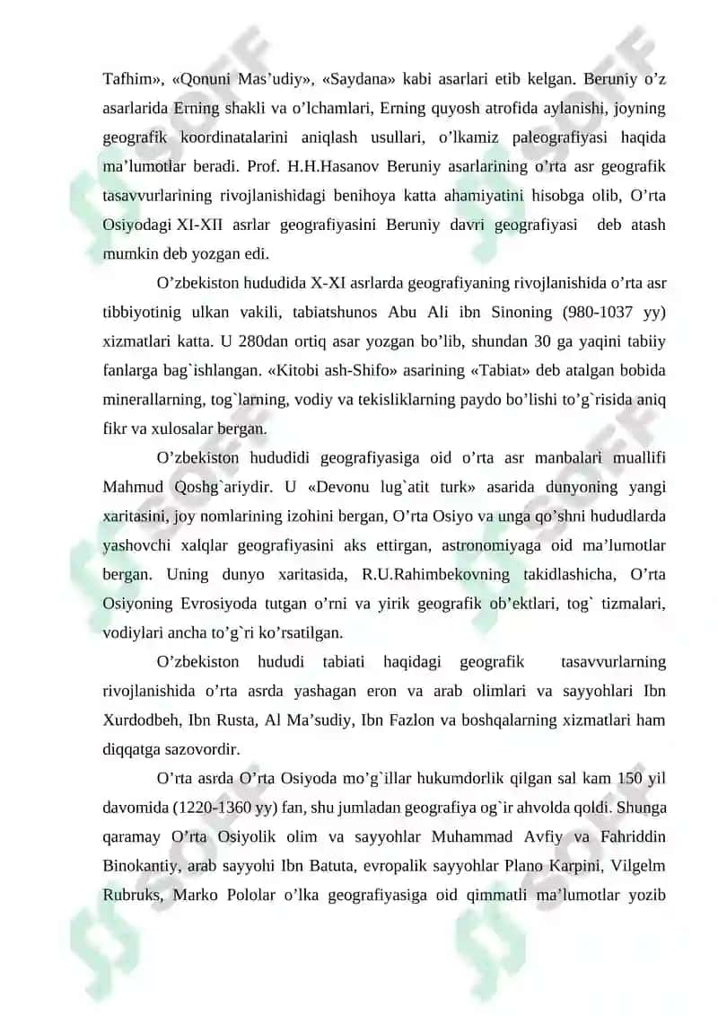 O‘ZBEKISTON TABIATINI GEOGRAFIK O‘RGANILISHI TARIXI 7