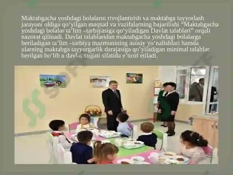 Maktabgacha yoshdagi bolalarning talim  tarbiysai 7