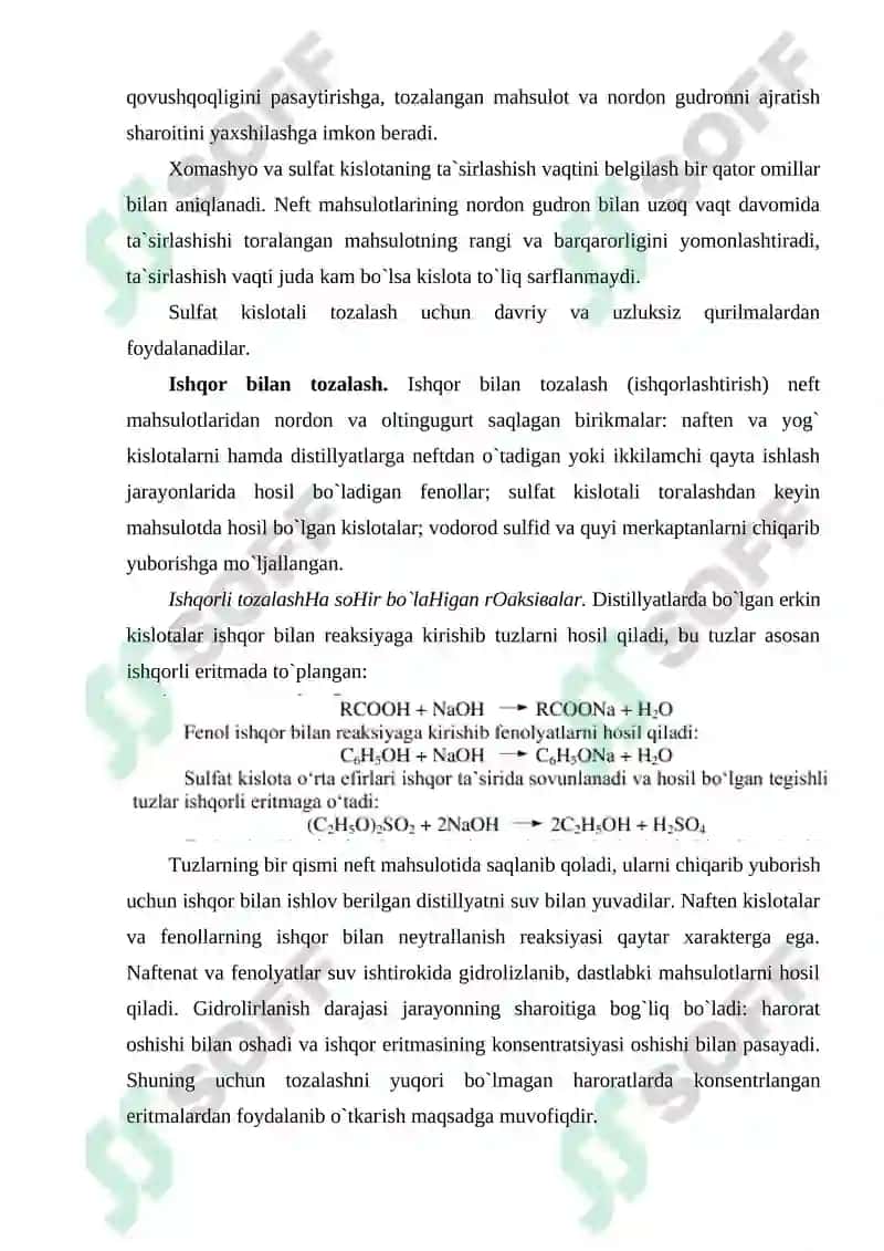 Neft va gaz mahsulotlarini tozalash 7