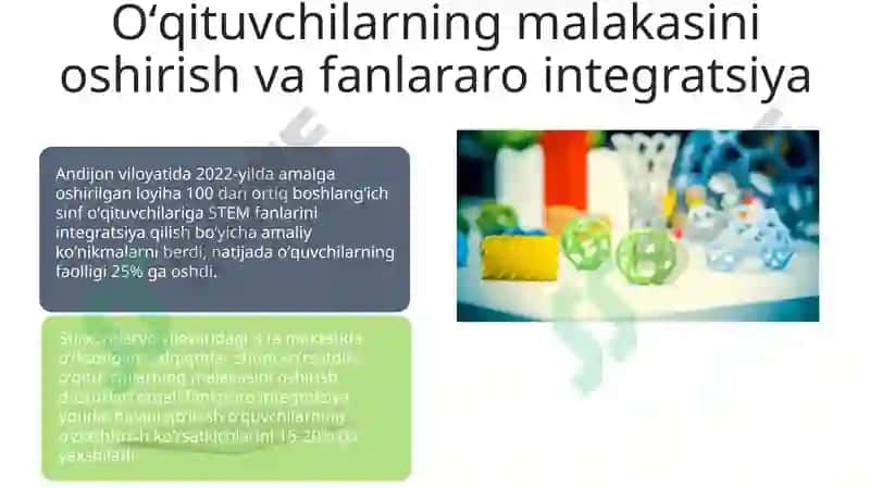 Boshlang'ich ta'limda fanlararo integratsiyani takomillashtirish 7