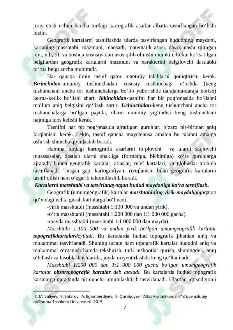 MAVZULI KARTALARNI TURLARI VA TIPLARI 7