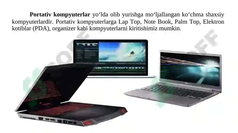 2-Ma’ruza. Kompyuterning texnik ta’minoti. 7