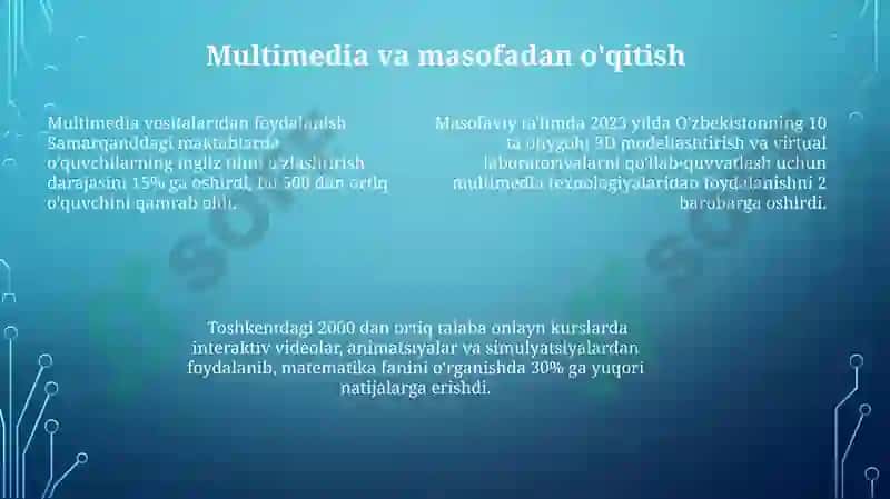 Multimedia va uning zamonaviy ta'limoti 7