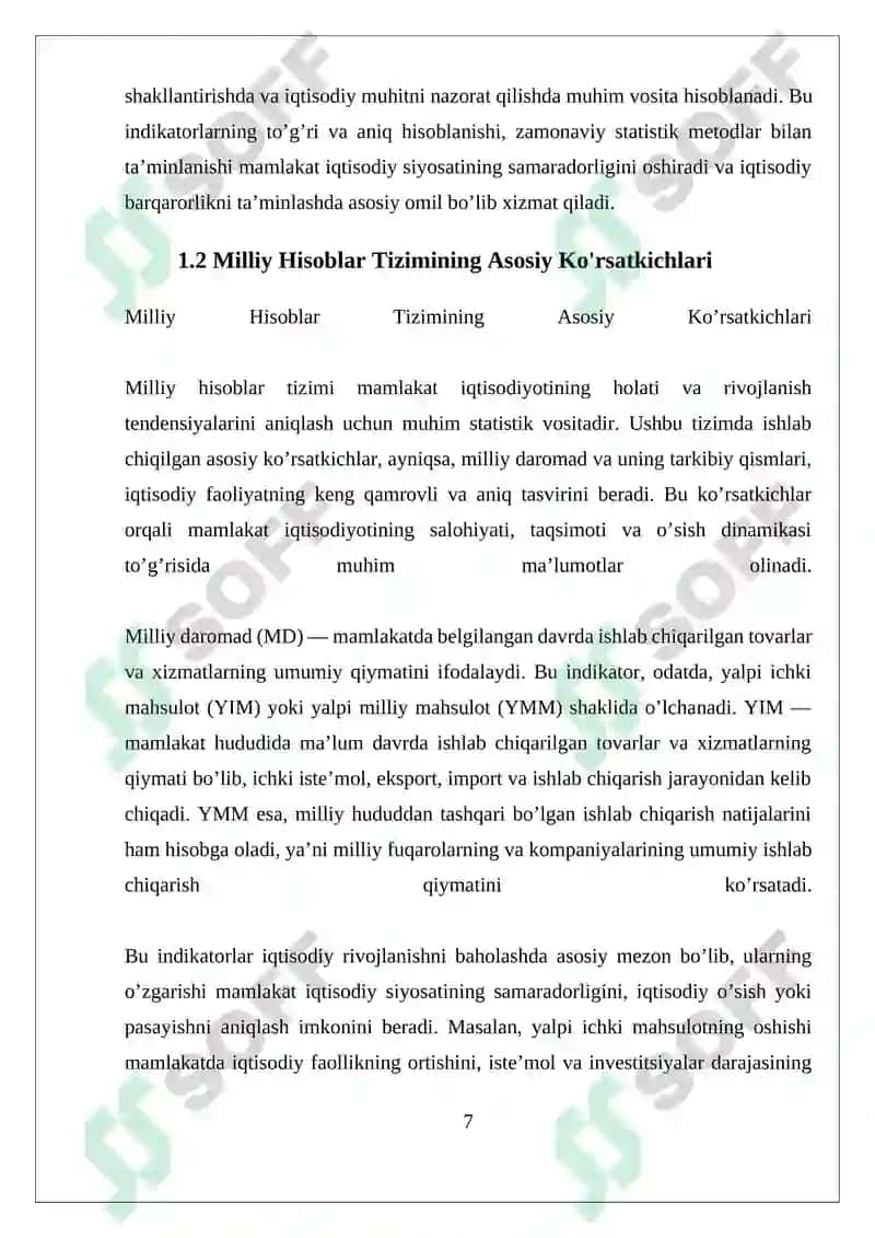 Milliy daromad va milliy hisoblar tizimi 7