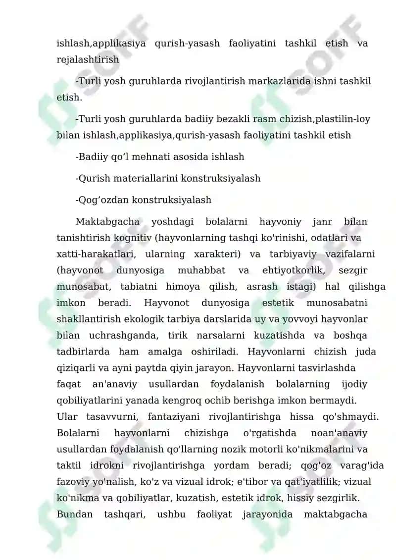 Tasviriy faoliyat fanning maqsad va vazifalari 7