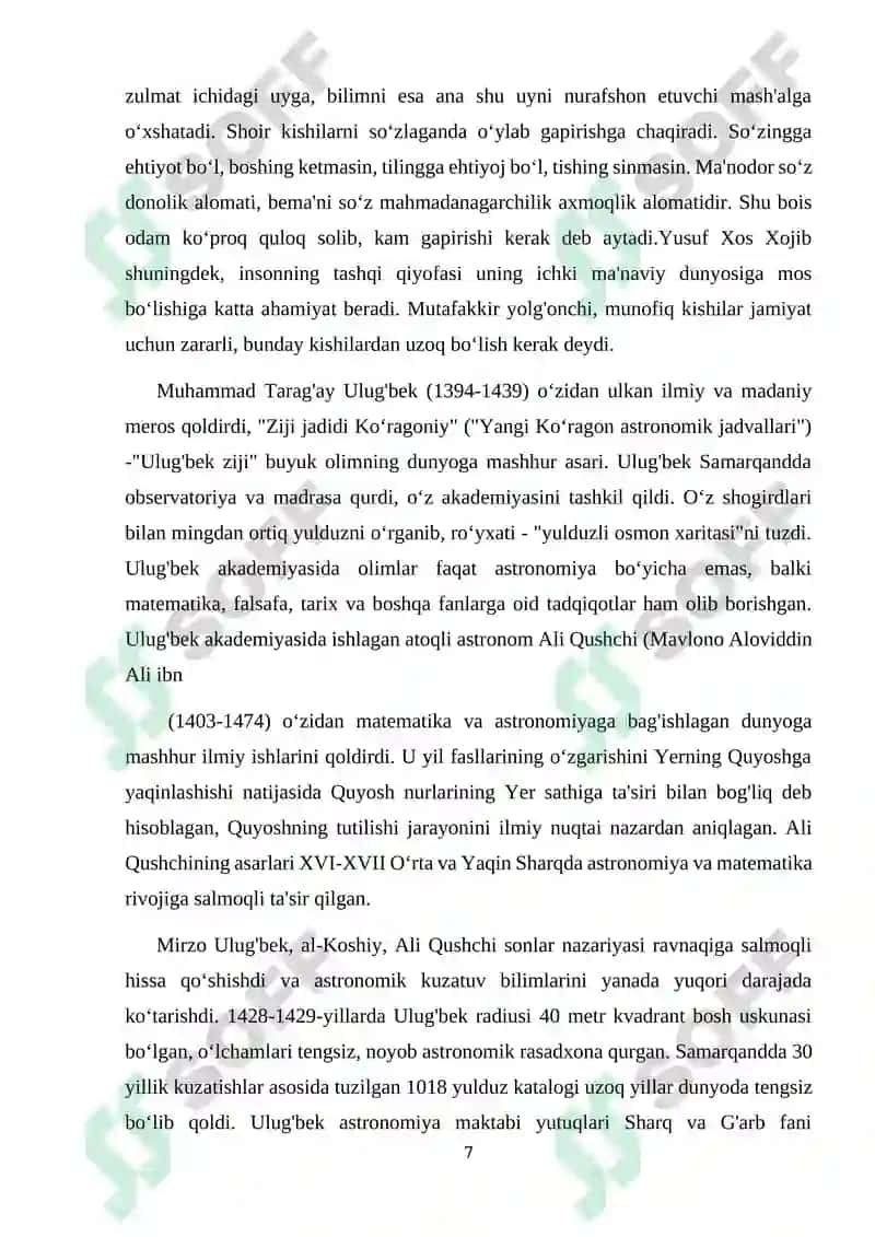 YUKSAK MA’NAVIYATLI YOSHLARNI TARBIYALASHDA OʻRTA OSIYO ALLOMALARI ILMIY MEROSINING OʻRNI 7