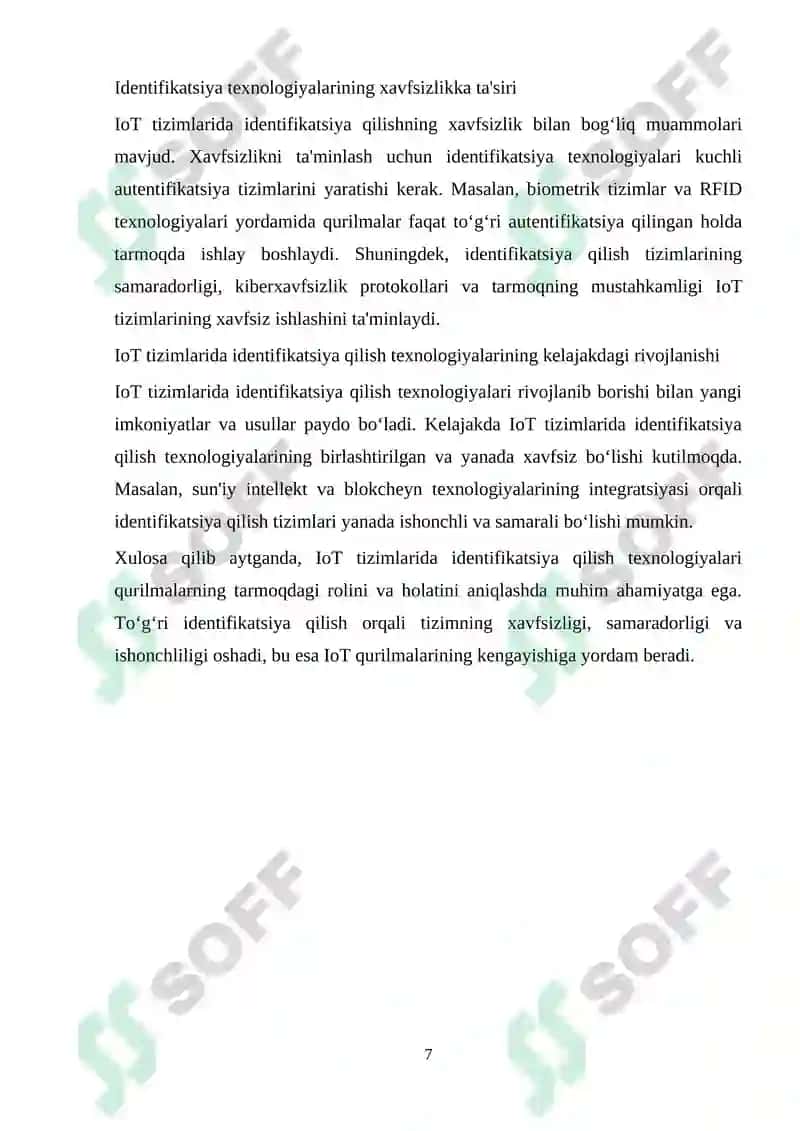 IoT qurilmalari va tarmoqlarida identifikatsiya qilish texnologiyalari 7
