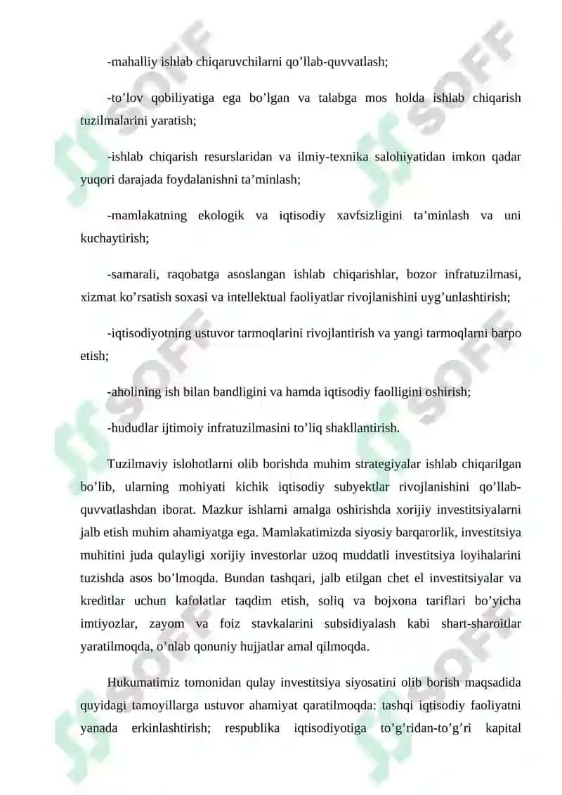 Iqtisodiyotni Rivojlantirishda Real Sektor va Xususiy Investitsiyalarning O'rni 7