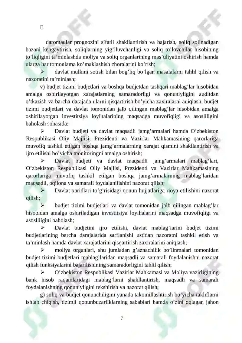 O’zbekiston Respublikasi Hisob palatasi 7