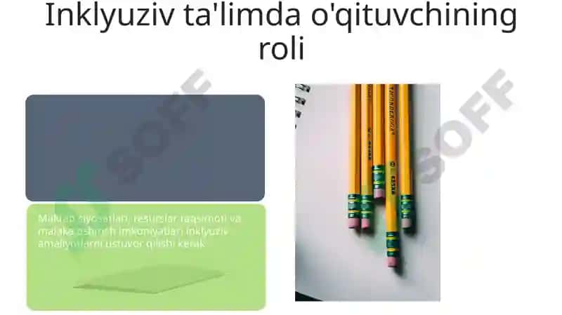 Inklyuziv ta'limning psixologik pedagogik va tashkiliy shartlari 7