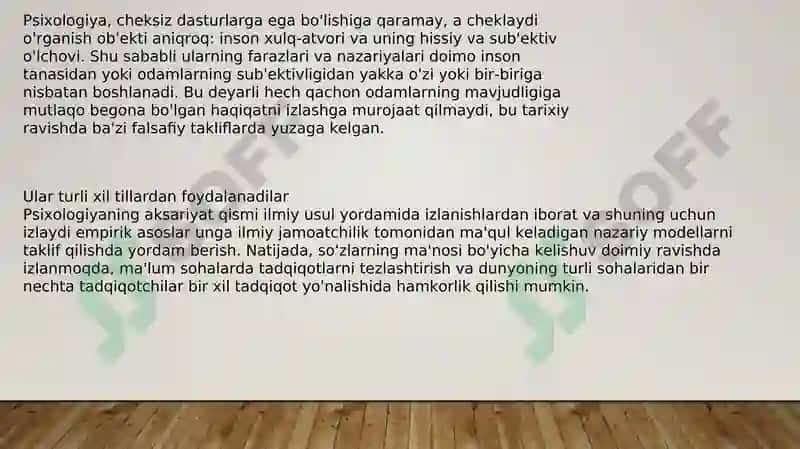 Psixologiya va Falsafa Uzviy Bog'liqli 7