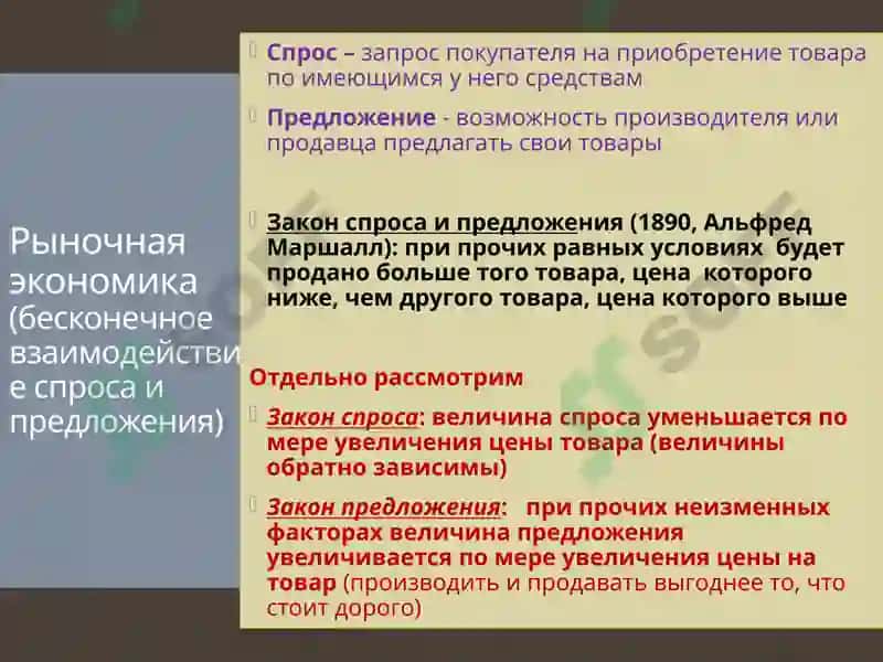 Рынок и рыночный механизм 7