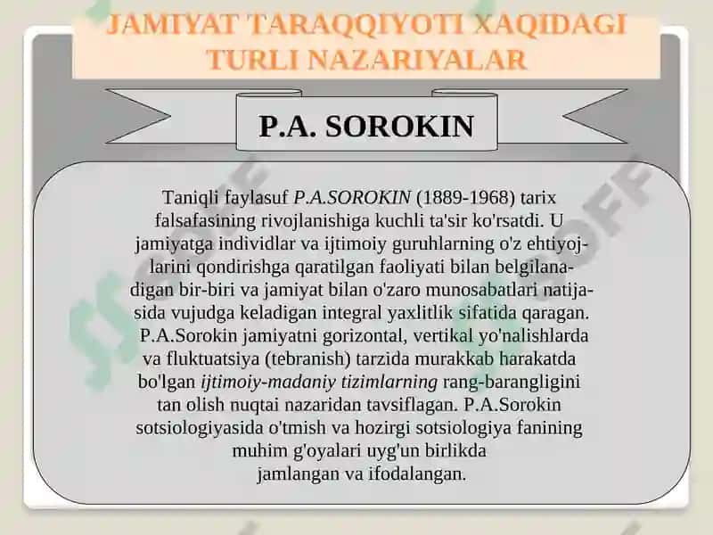 Jamiyat va Inson Falsafasi 7