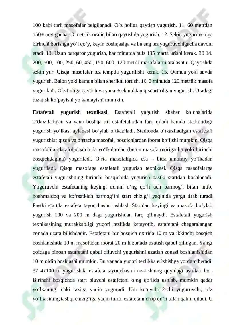 Yengil atletika mashqlari texnikasini takomillashtirish 7