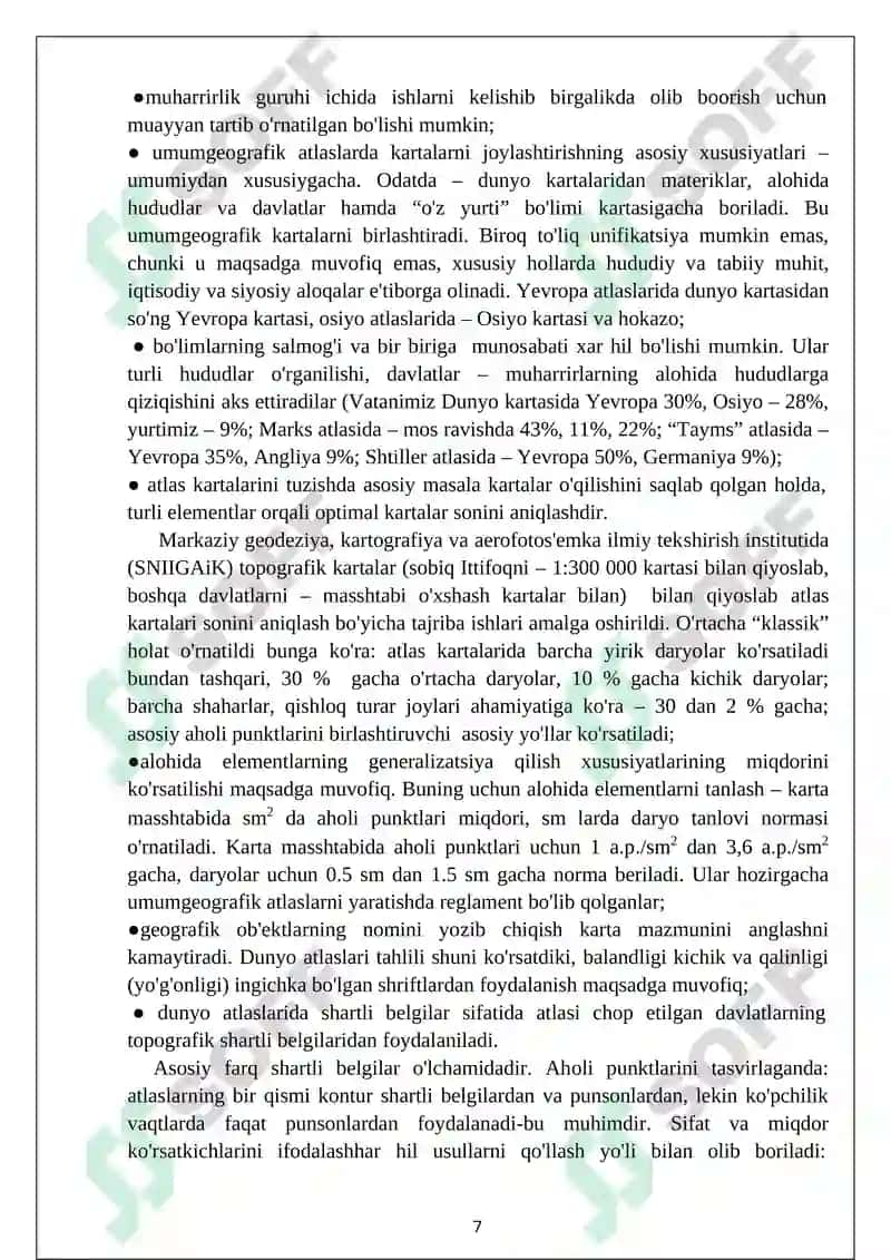 ATLAS KARTOGRAFIYASINING RIVOJLANISH TARIXI 7