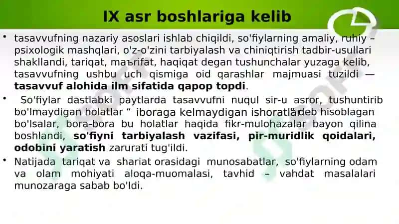 TASAVVUF TA’LIMOTINING SHARQ MADANIYATIGA TA’SIRI 7